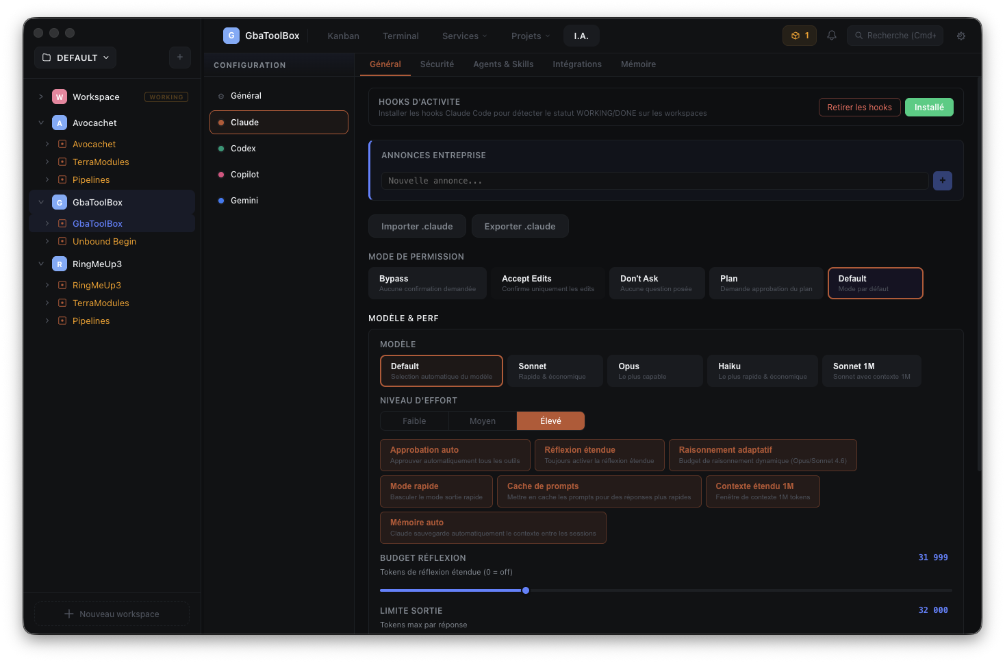 Vue Claude AI — Général