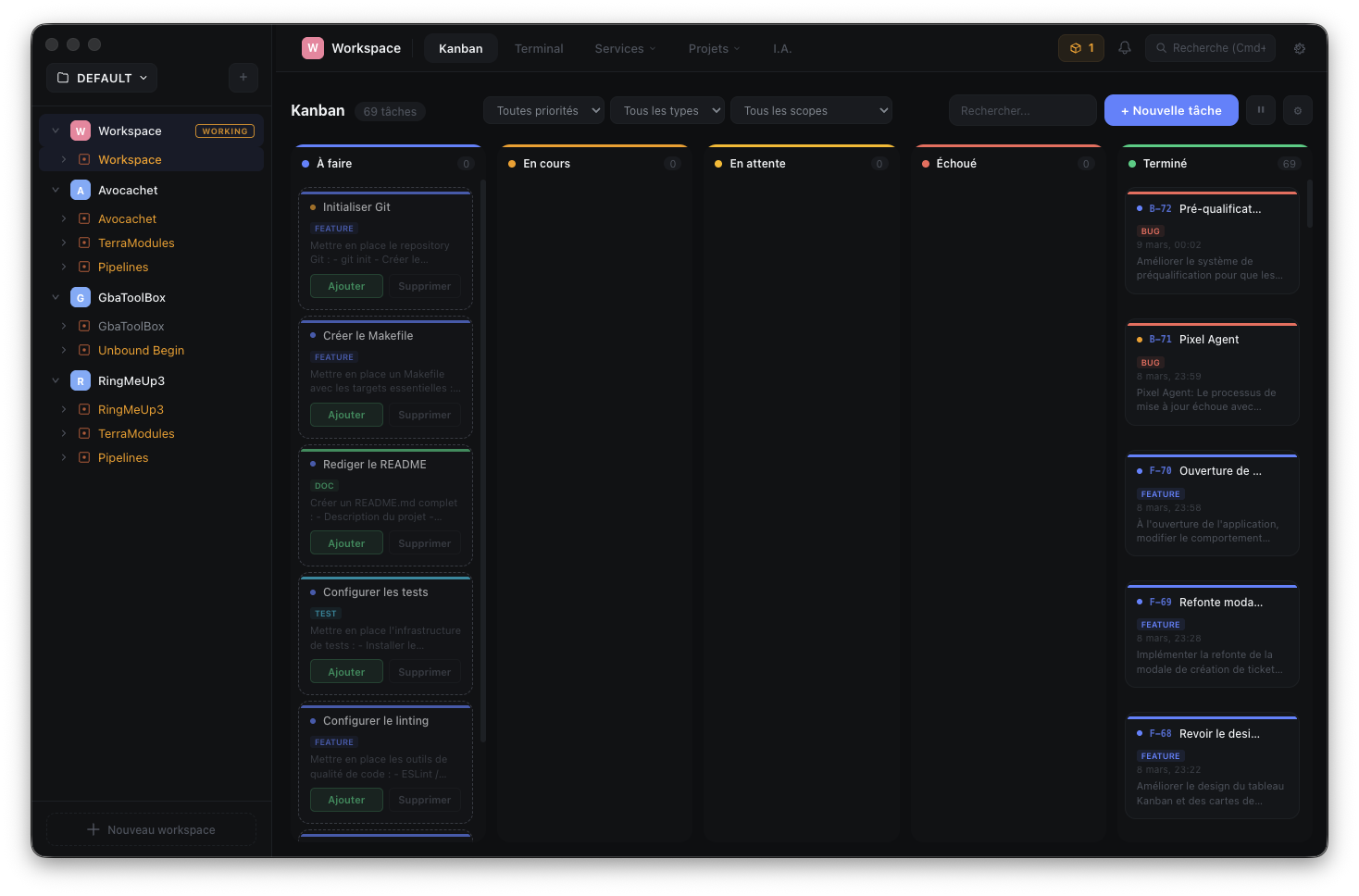 Kanbai — Kanban AI : gerez vos tâches et laissez Claude les resoudre automatiquement